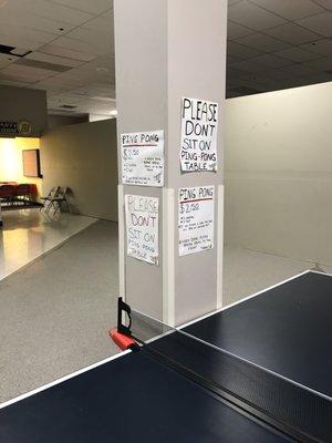 Ping pong rules and prices