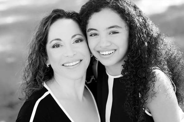 Happy patients mother and daughter