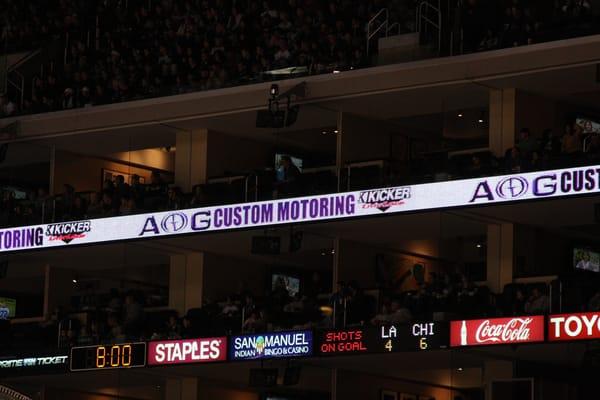 A&G Custom Sounds displayed in Staples Center Event.