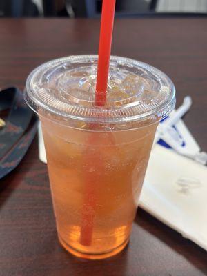 Peach lemonade refresher