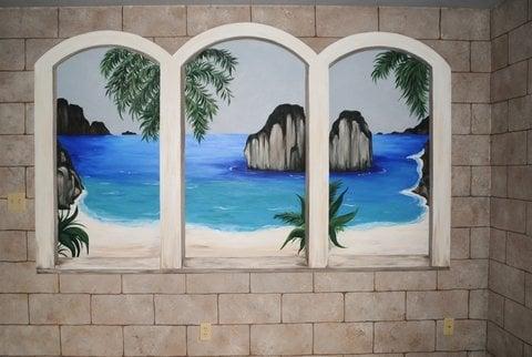 Fiji Mural Window Wall