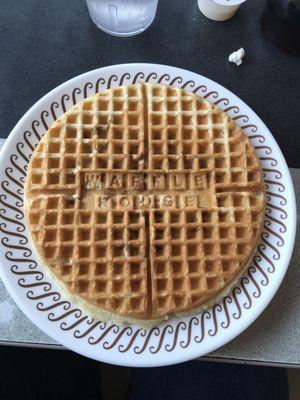 Pumpkin spice waffle