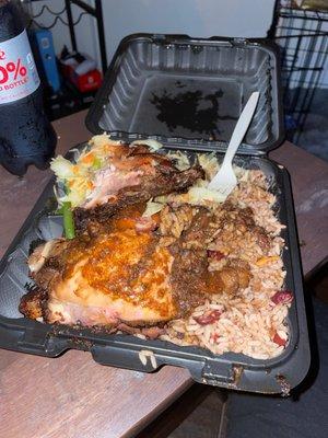 Large jerk chicken platter