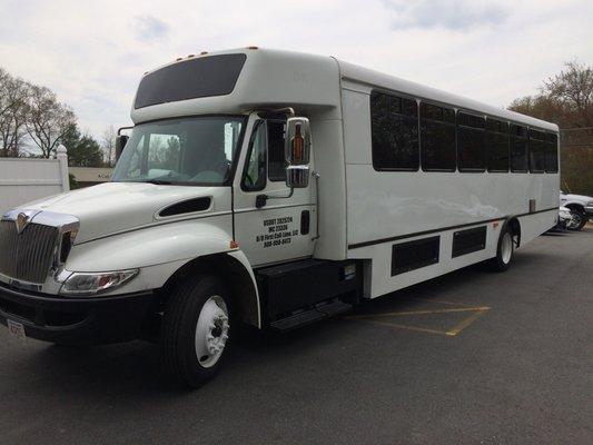 36 passenger luxury limo bus