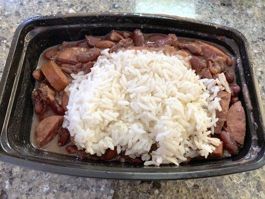 Red beans and rice and sausage