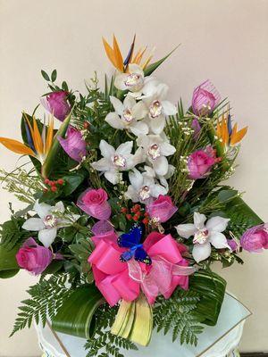 Beautiful flower arrangement personally delivered