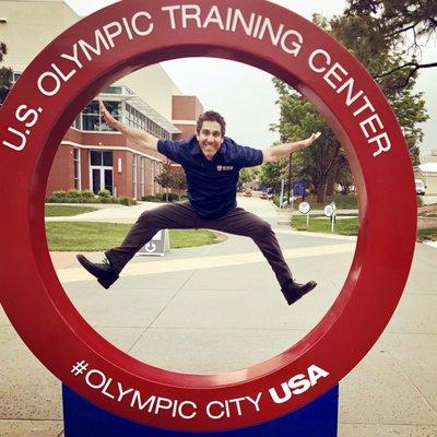 Working at the Olympic Training Center in Colorado Springs!