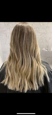 Blonde baby light balayage beautiful