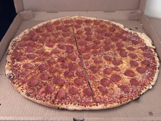 26" pepperoni pizza