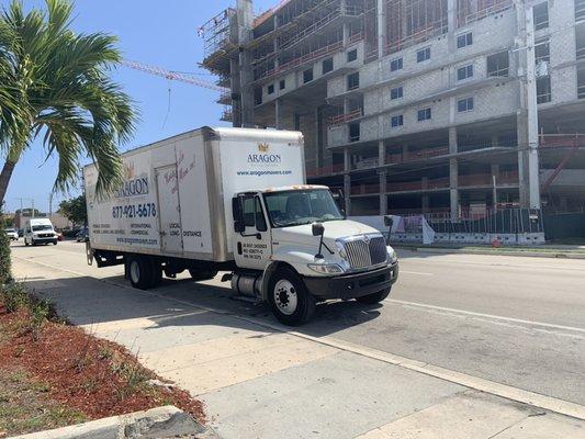 Moving across Fort Lauderdale Beach