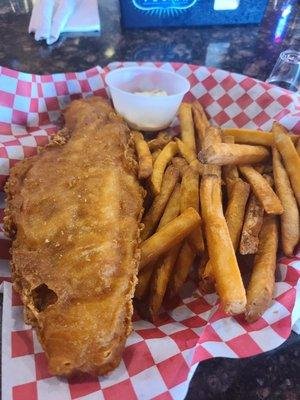 Fish n chips! Perfectly crisp and delish!