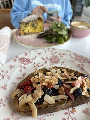 Nut and Berry Tartine