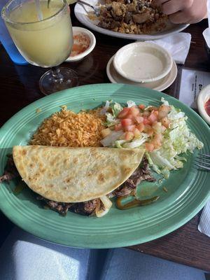 Steak fajita quesadilla