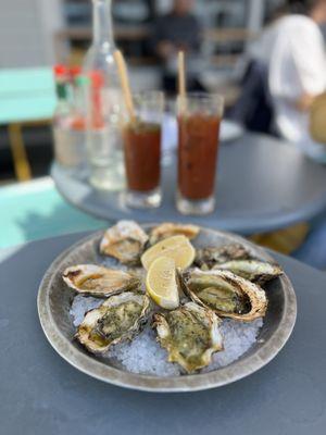 Chipotle-Bourbon Grilled Oysters & Cafe de Paris Grilled Oysters