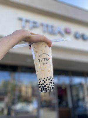 Tie guan yin milk tea with boba