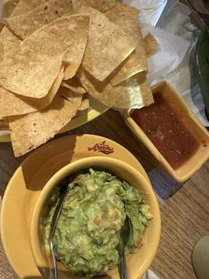 big bowl of guac but $7 extra!