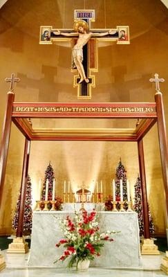 The Crucifix & Altar.