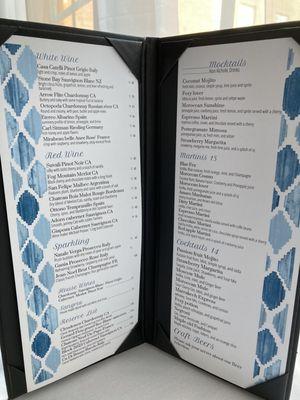 Drink menu (9/27/2024)