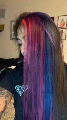 Lisa Frank / Rainbow Road hair by Matthew!