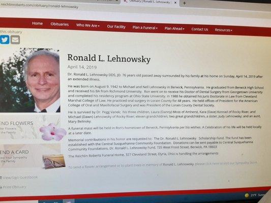 Lehnowsky Ronald L DDS