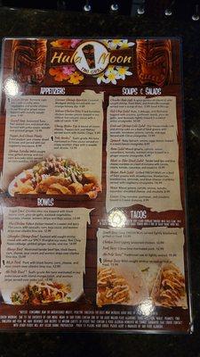 Menu front