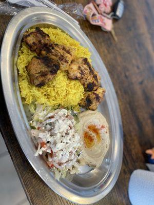 Chicken Kabob Plate