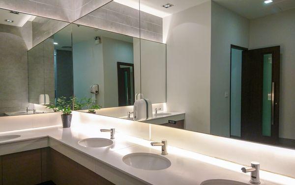 Custom mirrors for commercial bathroom. 1 week turntime from start to finish.