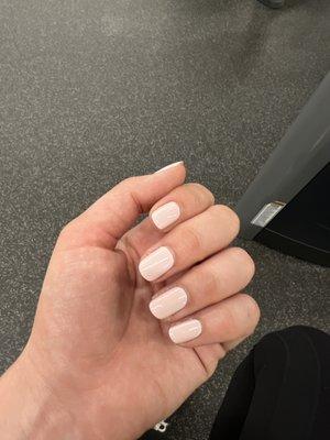 Regular manicure ($22)