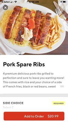 Pork Spare Ribs