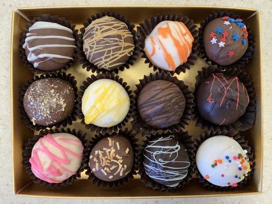 Handmade, hand-dipped truffles