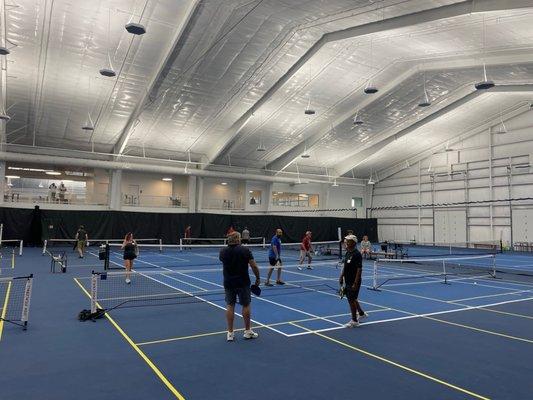 Indoor pickleball courts!