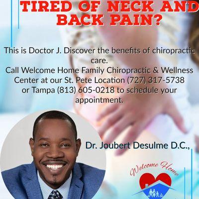 Are you sick and tired of Neck and Back Pain?
 Are you ready to take your life back?