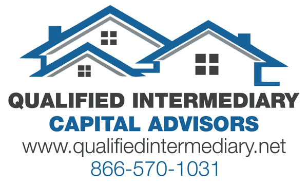 Qualified Intermediary Company Logo promoting qualified intermediary services for 1031 exchanges nationwide