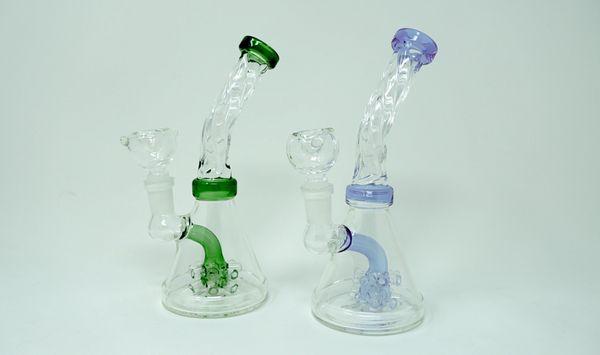 Beautiful hand twisted water pipes with intricate percolators