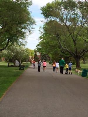 Cushing Memorial Park is a great place to ride a bike, take a walk, meet new friends or walk your dog!