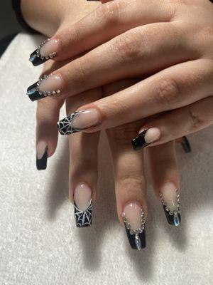 Halloween coffin nails