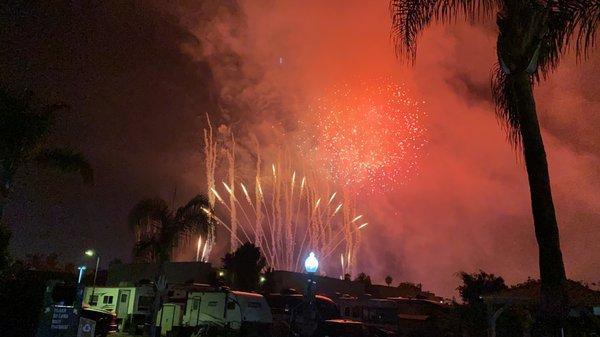 Fireworks from our picnic table