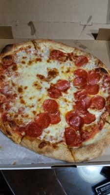 Half cheese, half pepperoni