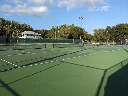 Tennis/pickleball courts at Phillips Community Park