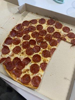 Thin crust Pepperoni