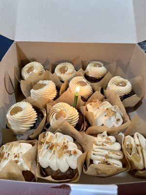 A dozen drool worthy cupcakes for my birthday!