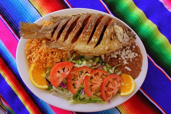 Mojarra (Tilapia) Dinner