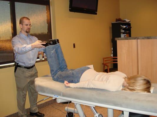 One of the tests we do during an Activator adjustment.