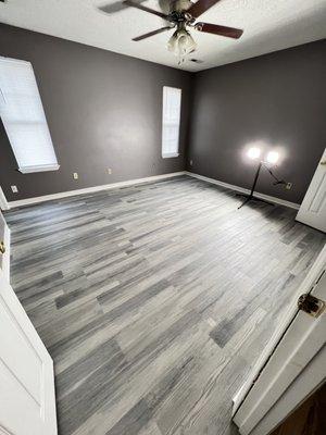 Beautiful LVP Flooring in a rental property.