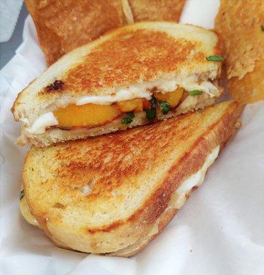 Peach Caprese Grilled Cheese(seasonal)