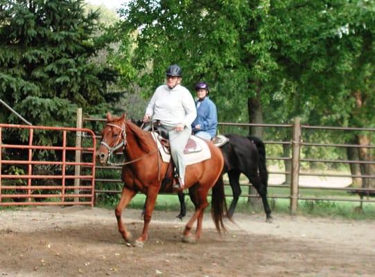 We also have lots of adults up to age 70! We have the horse that fits your needs in our herd of 20 animals