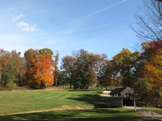 The distinctive par 5, 5th hole