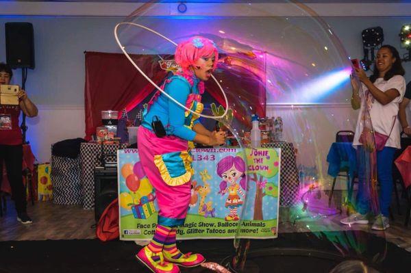 Awesome Bubble Show! Your party will be so much fun.  646-285-1343  www.Johietheclown.com