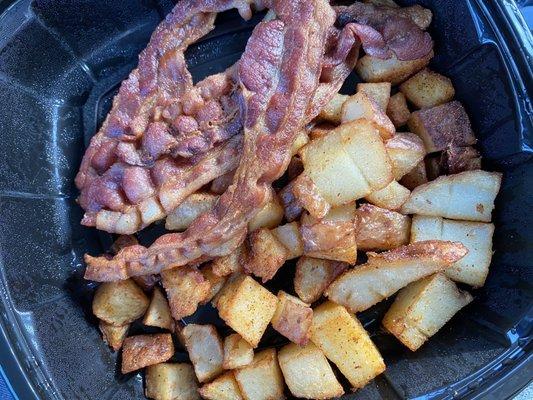 Bacon and red potatoes