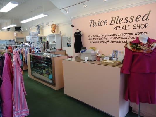 Twice Blessed Resale Shop interior